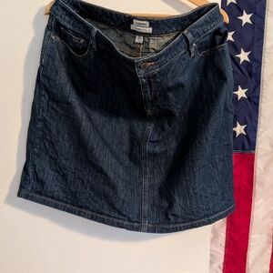 L.L. Bean Dark Blue Mini Skirt